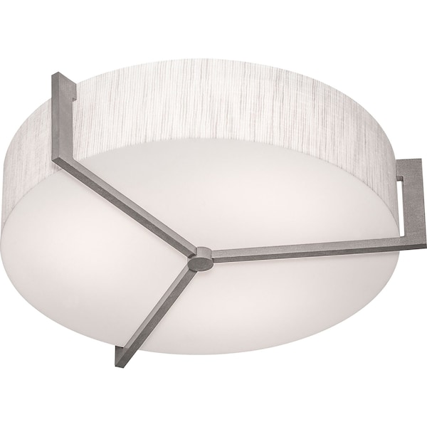 Apex 21" LED Ceiling - Weathered Grey Finish - Jute Shade